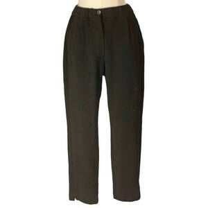 NEW GRIZAS women's gathered waist large back pocket pants in black